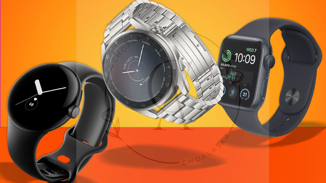 modern smartwatches with notifications